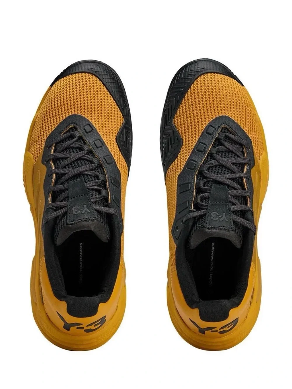 Women's Y-3 Barricade 13 Tennis Shoes Collegiate Gold and Black
